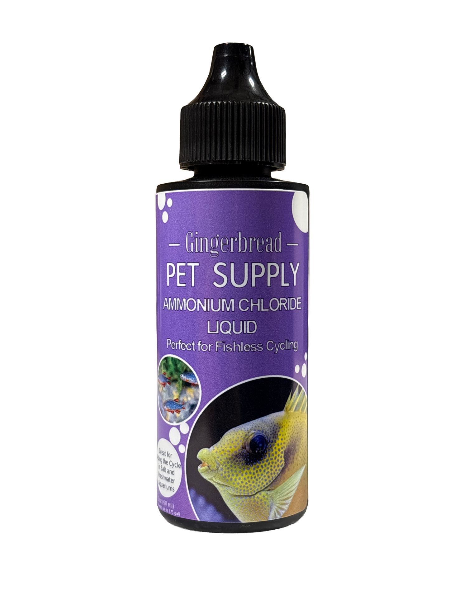 Gingerbread Pet Supply Ammonium Chloride for Fishless Tank Cycling