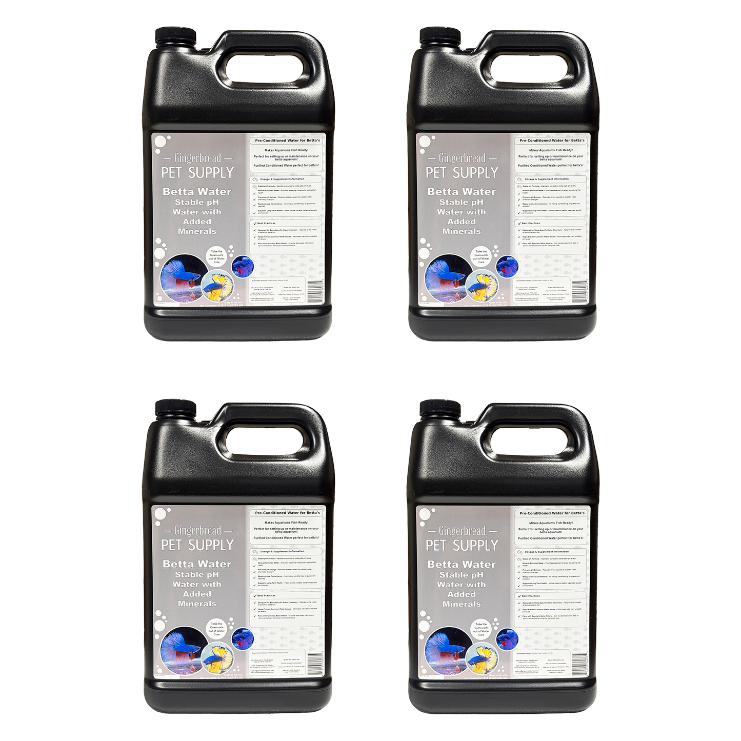 Gingerbread Pet Supply Pre-Conditioned Betta Water for Stable Water